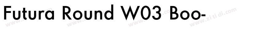 Futura Round W03 Boo字体转换